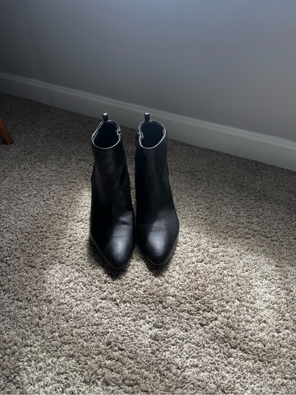 Life Stride Black Pointed-Toe Ankle Booties